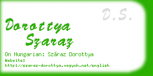 dorottya szaraz business card